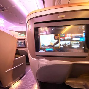SQ Business Class Seat A350